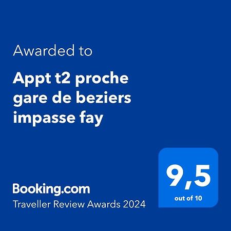 Appt T2 Proche Gare De Beziers Impasse Fay公寓 外观 照片
